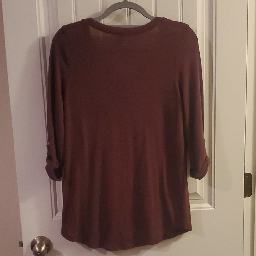 Maroon Women's Top - Picture 4 of 6